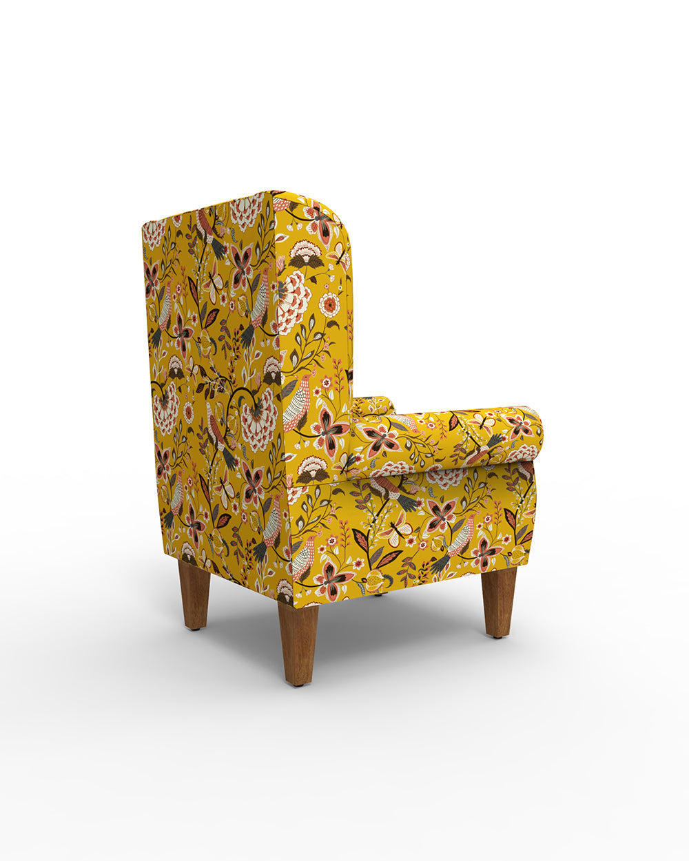 Begum Wing Chair- Yellow Dragon Fruit