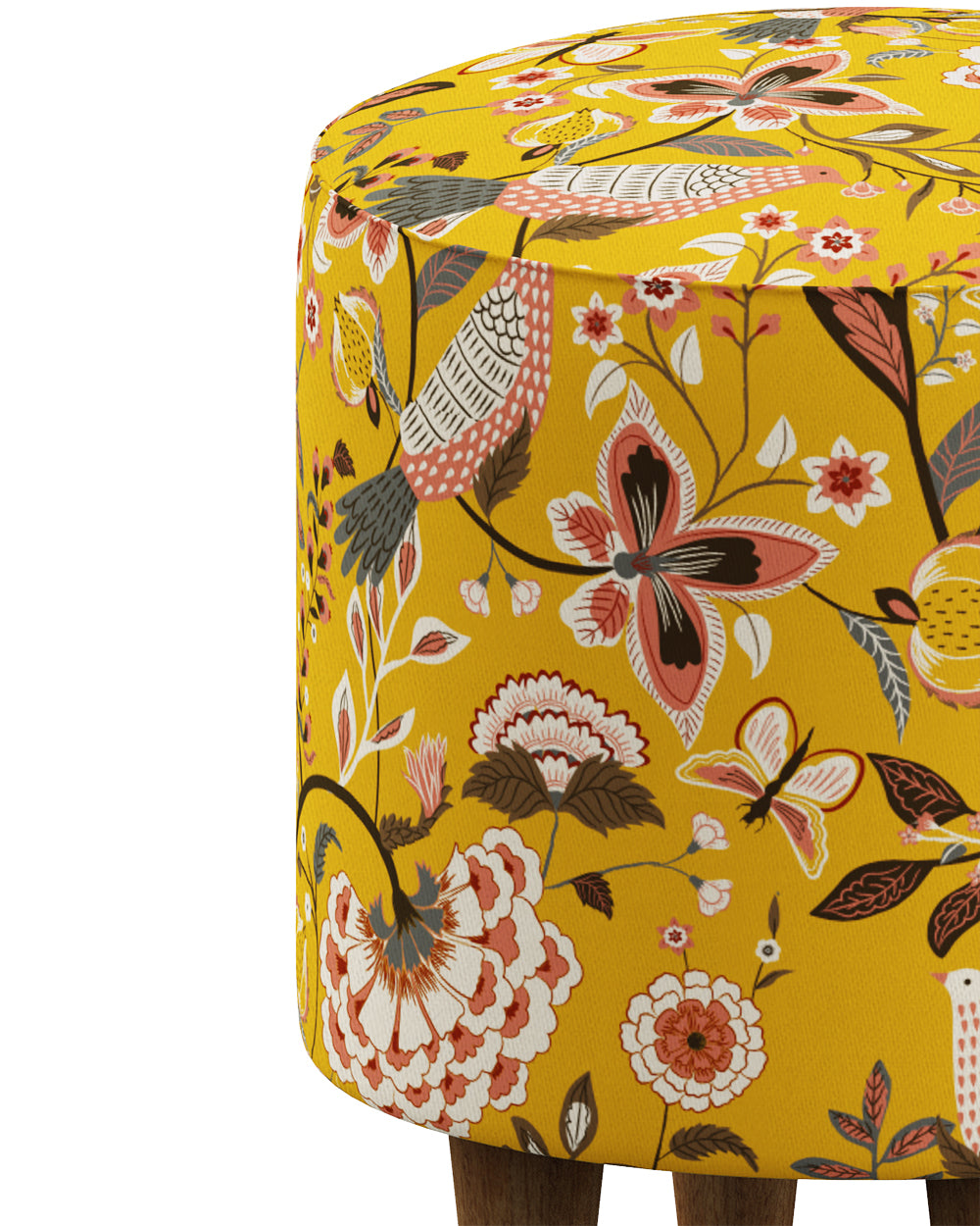 French Pouffe  - Dragon Fruit