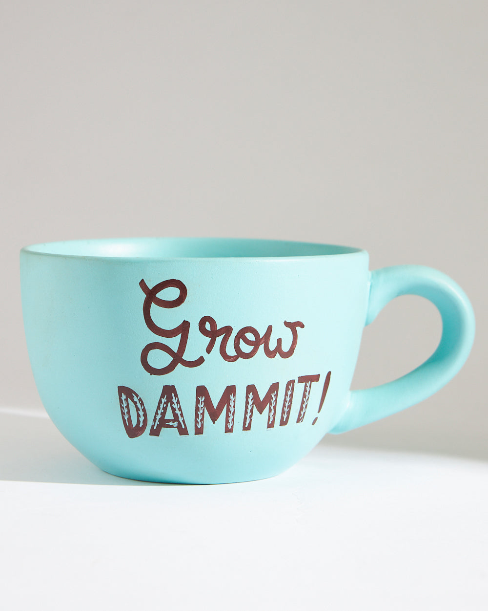 Grow Dammit  Planter - Teal