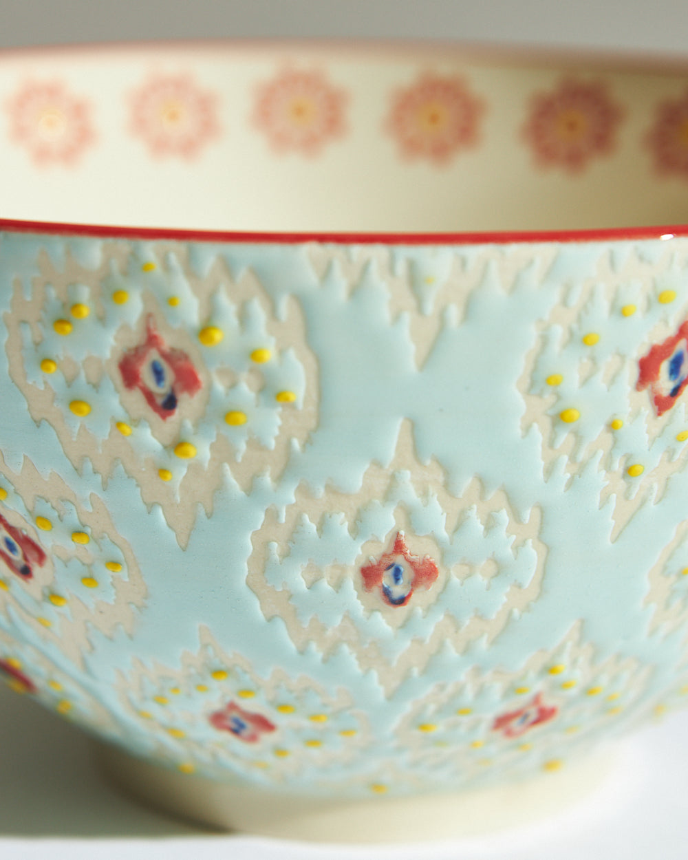 Ikat Fusion Medium Serving Bowl | Blue