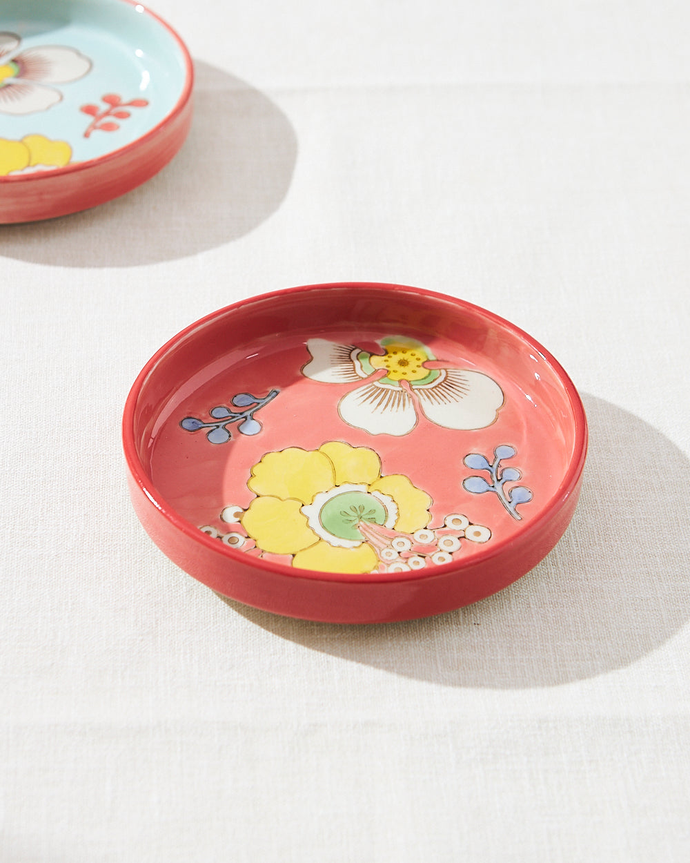 Hibiscus Bloom Snack Plate | Red