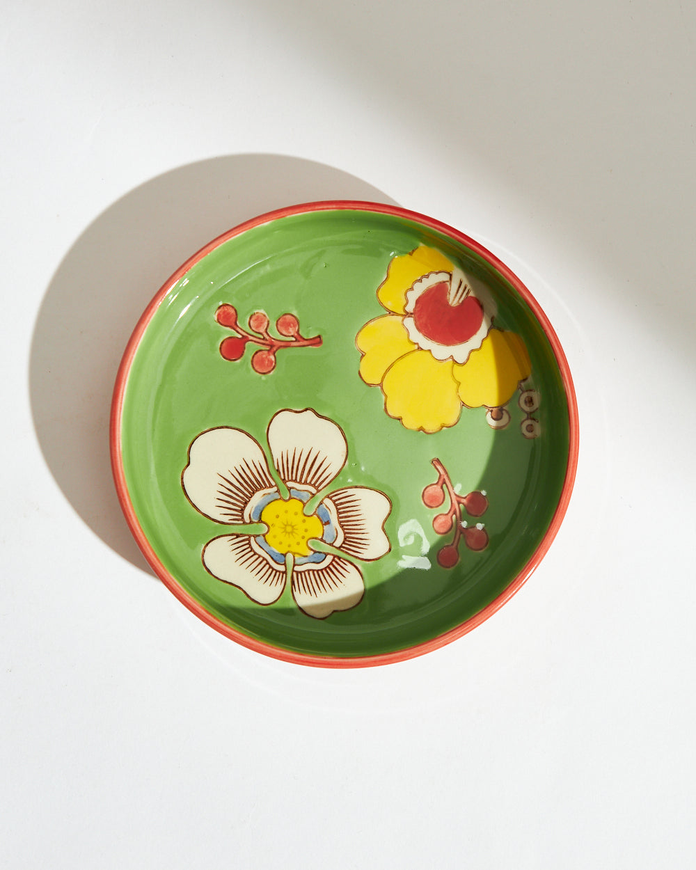 Hibiscus Bloom Snack Plate | Green