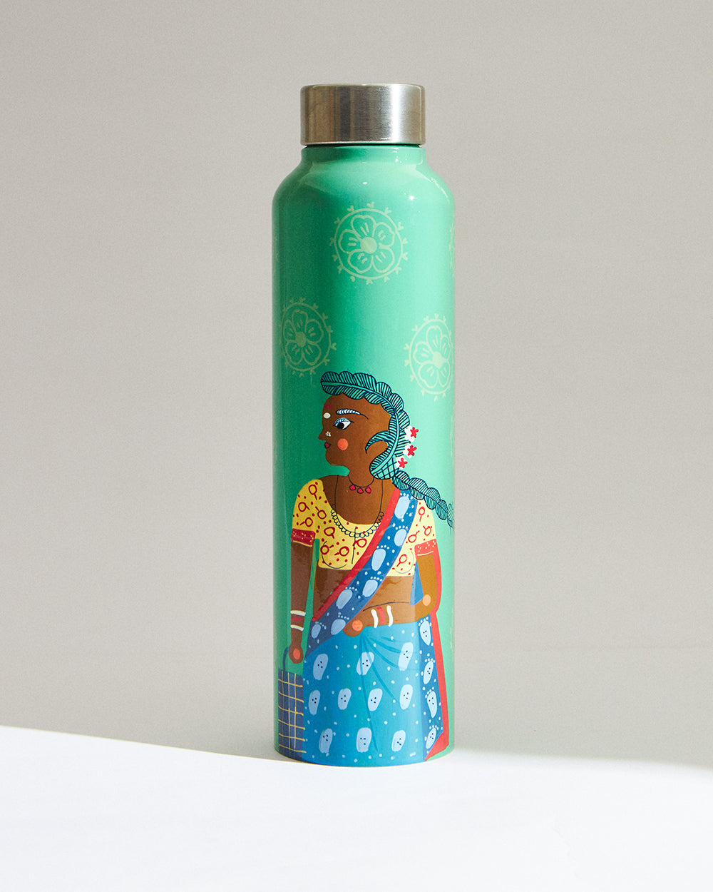 Flower Lady Steel Bottle