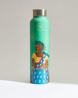 Flower Lady Steel Bottle