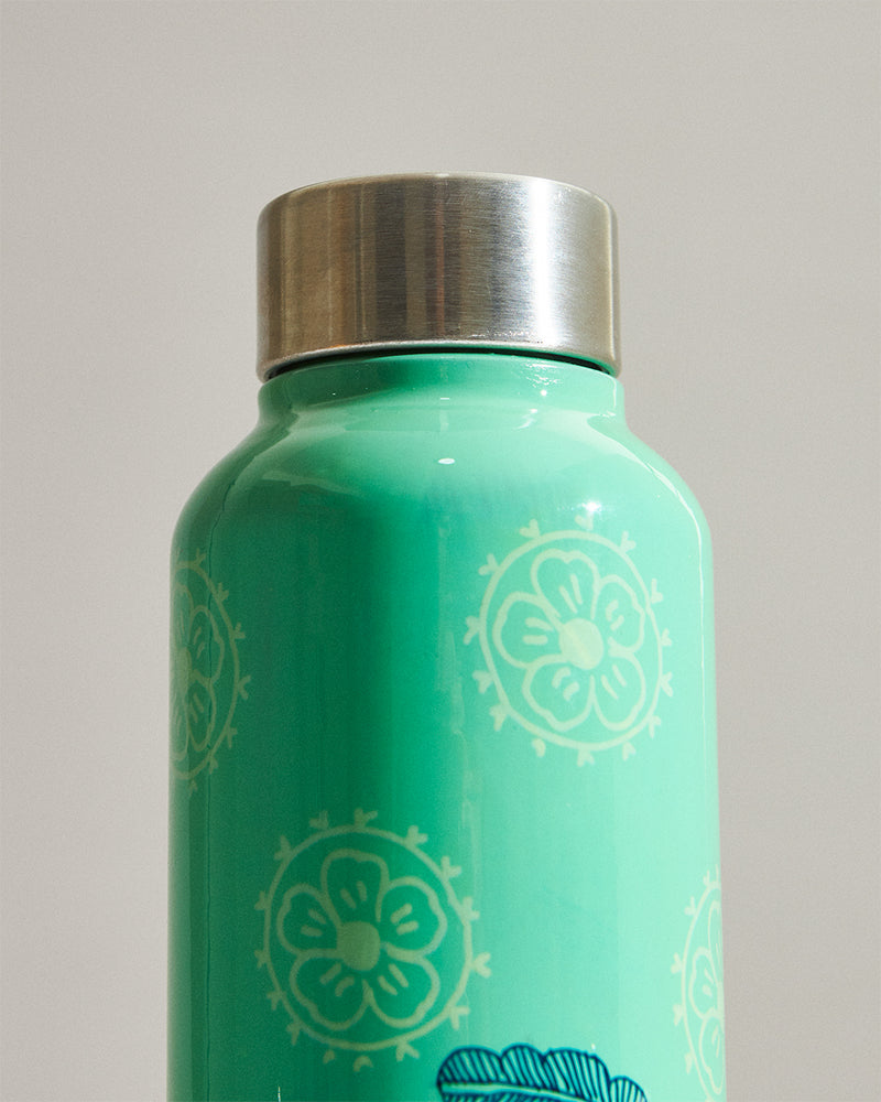 Flower Lady Steel Bottle