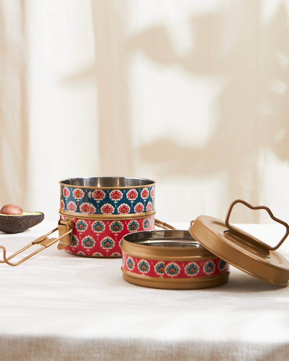 3 Tier lunch box 1 Suzani