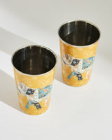 Pixel Paisley Ele Tumbler Set Big- Yellow