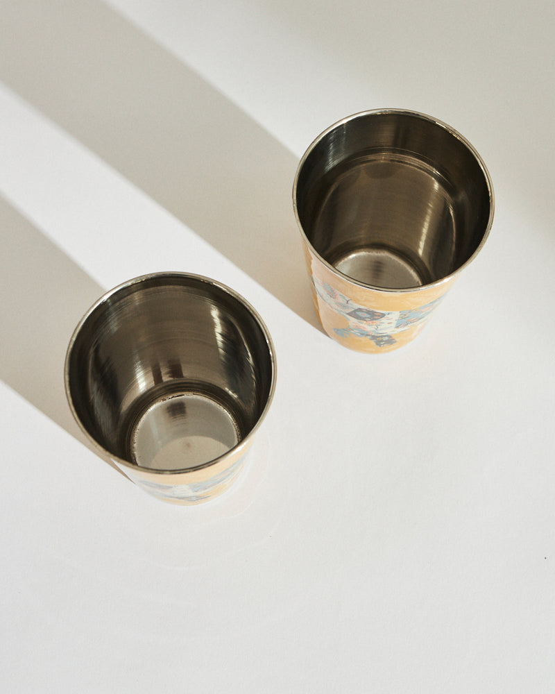 Pixel Paisley Ele Tumbler Set Big- Yellow