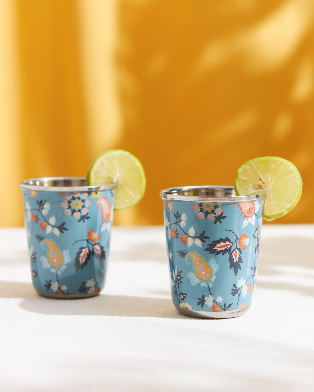 Pixel Paisley Tumbler Set Small- Mint