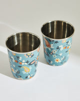 Pixel Paisley Tumbler Set Small- Mint
