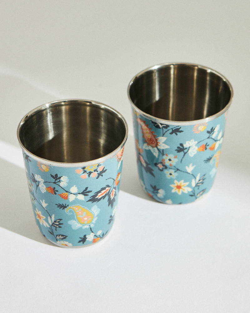 Pixel Paisley Tumbler Set Small- Mint