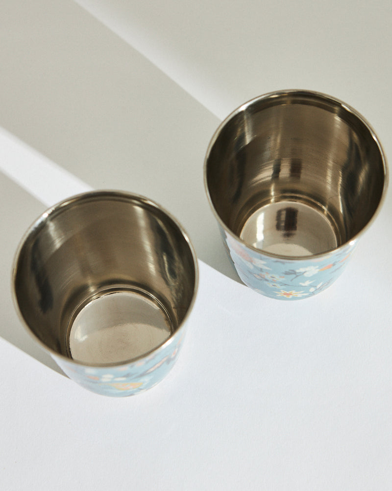 Pixel Paisley Tumbler Set Small- Mint