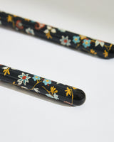 Pixel Paisley Serving Spoons Black (Set of 2)