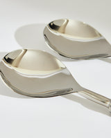 Pixel Paisley Serving Spoons Black (Set of 2)