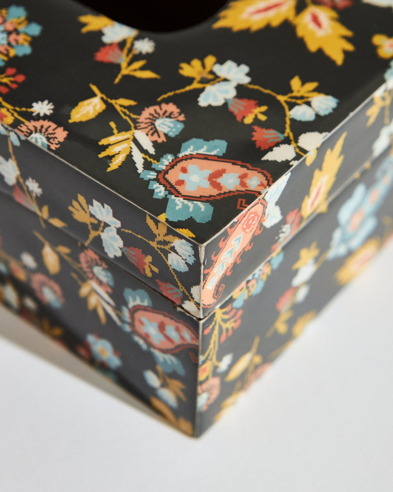 Pixel Paisley Tissue Box