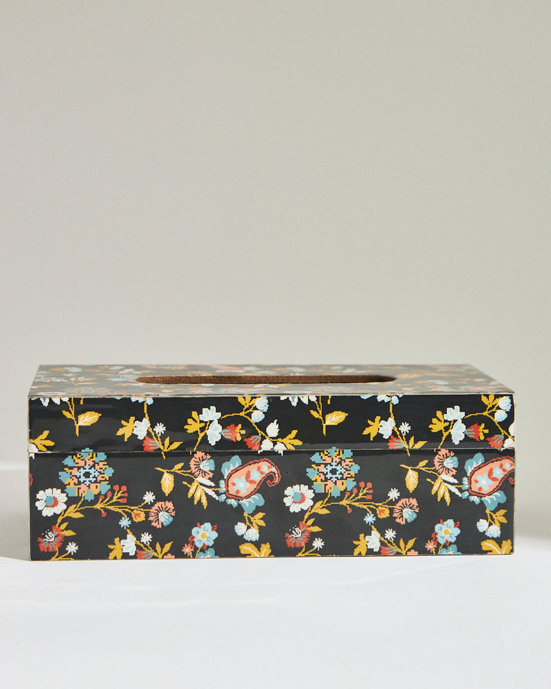 Pixel Paisley Tissue Box