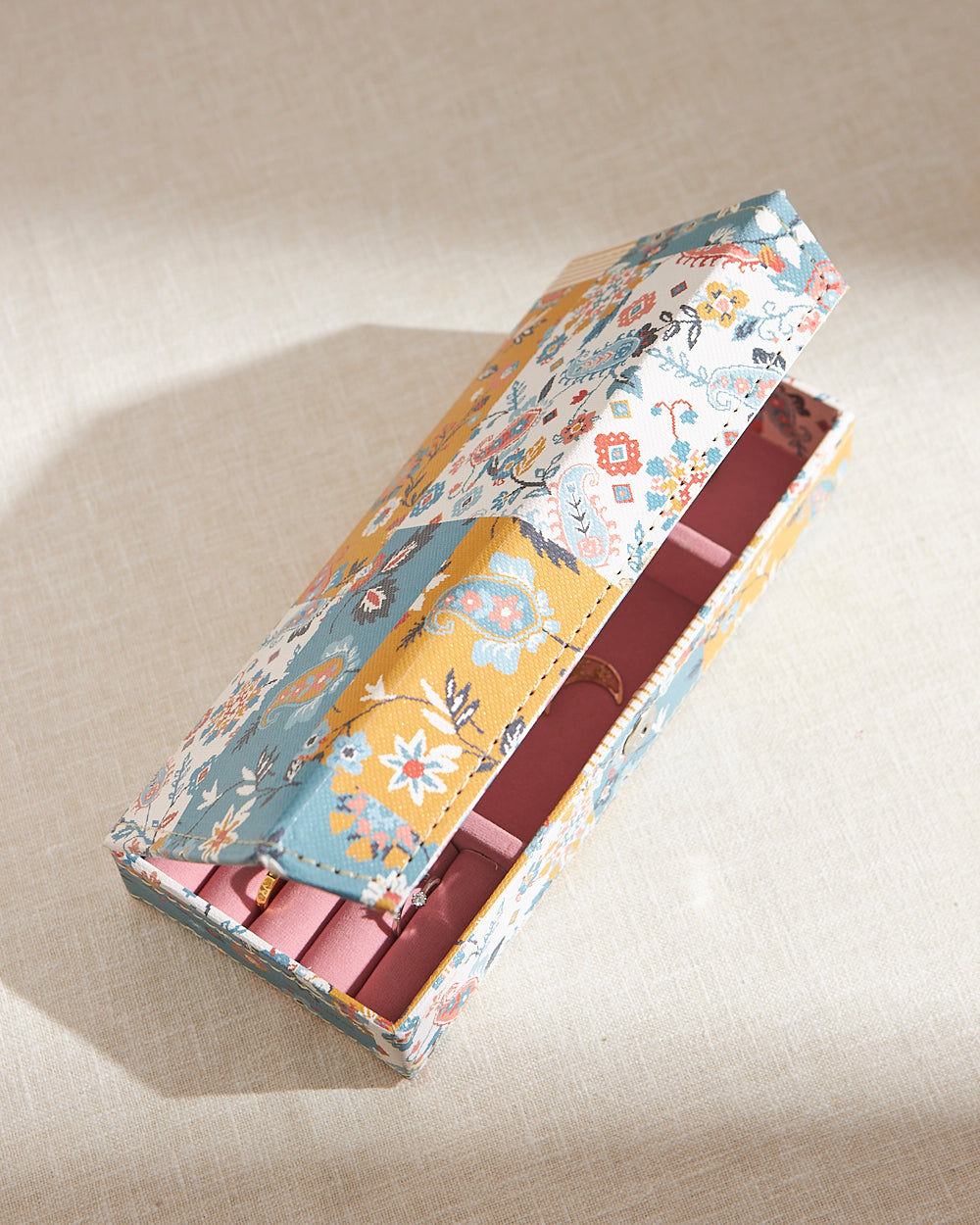 Pixel Paisley Patchwork Jewellery Organizer