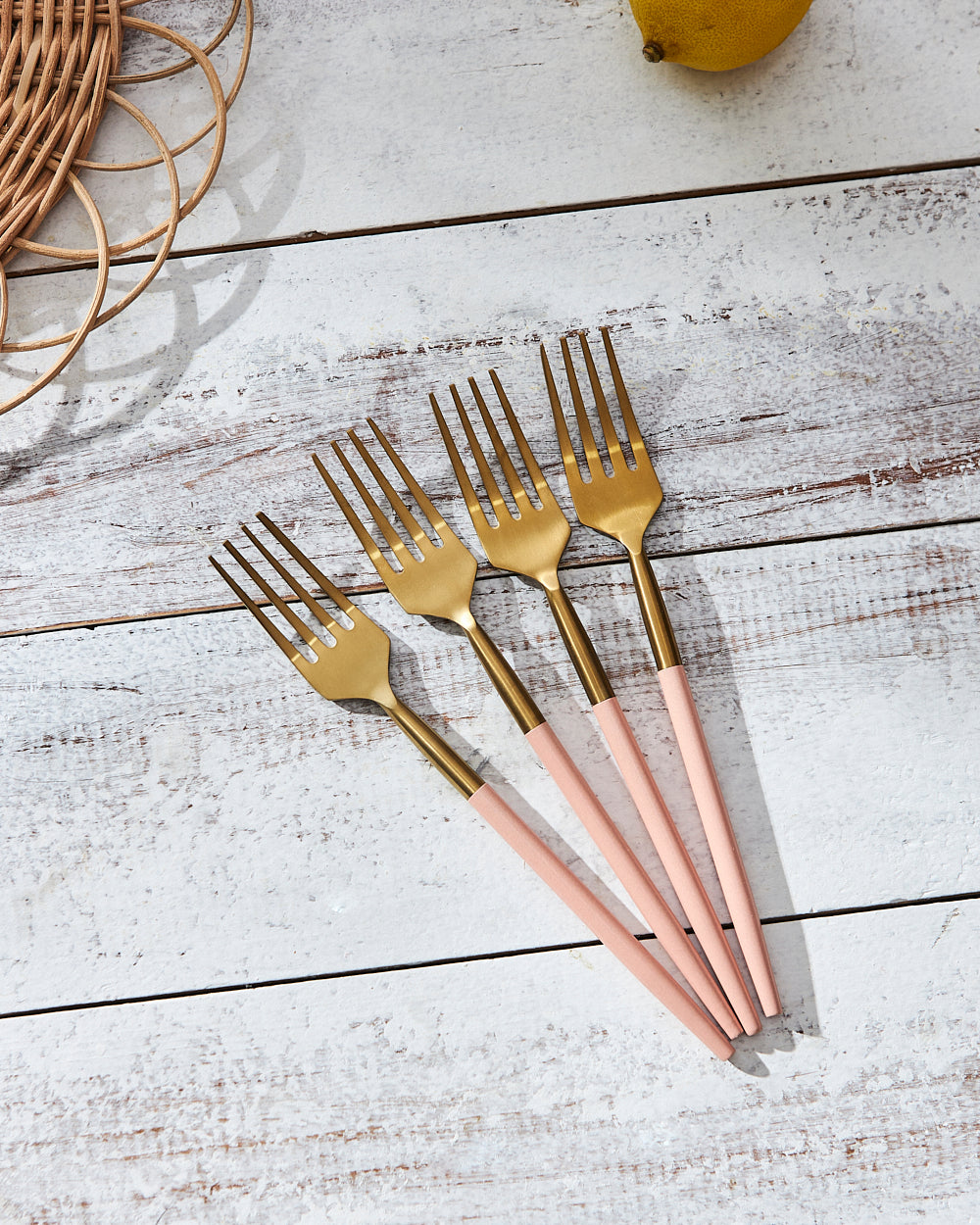 Essentials Meal Forks Pink(Set of 4)