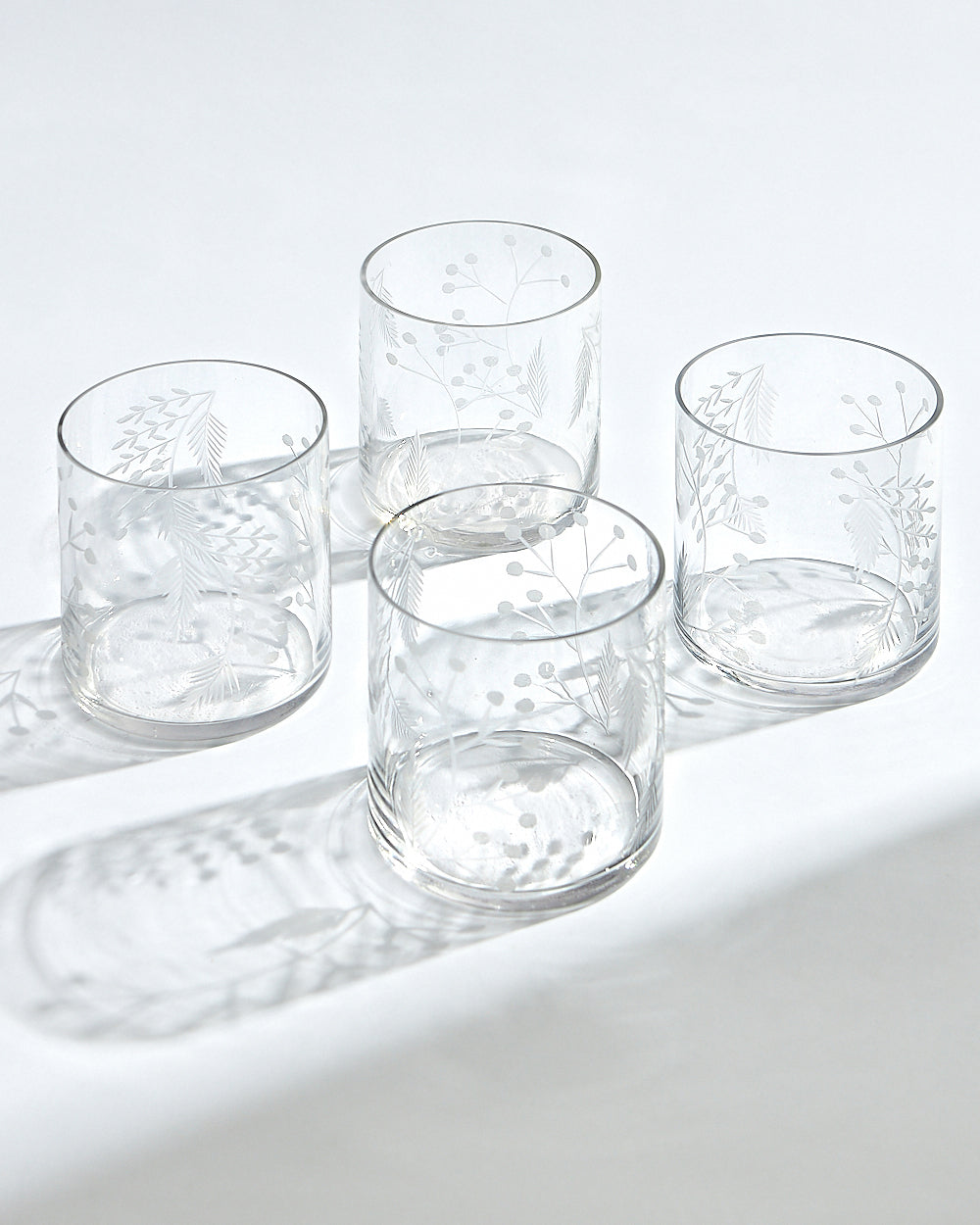 House Party Glass Tumblers - Set of 4