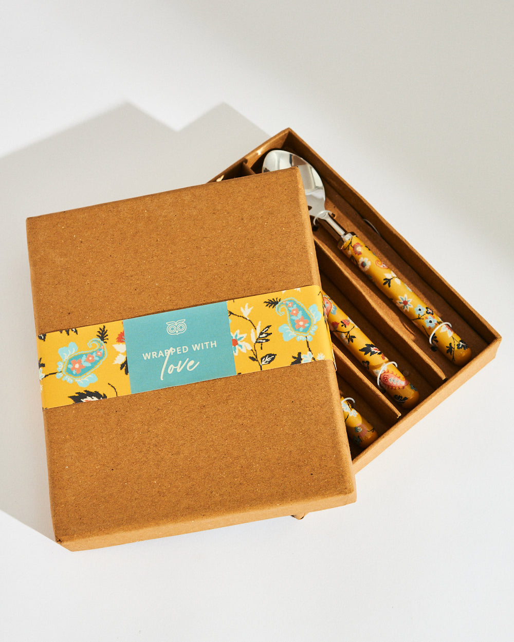 Pixel Paisley Tea Spoons
 Yellow (Set of 4)