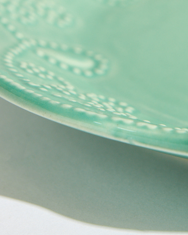 Essentials Lace Quarter Plate, Green
