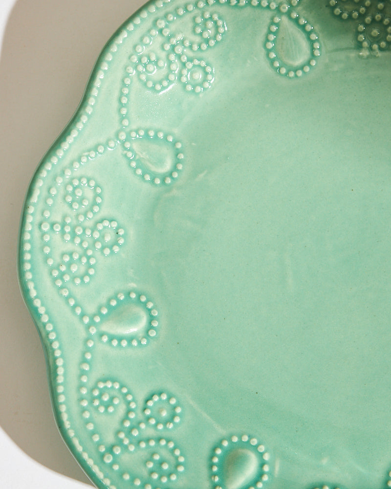 Essentials Lace Quarter Plate, Green