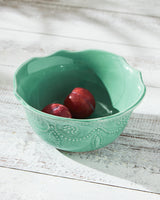 Essentials Lace Serving Bowl, Pink