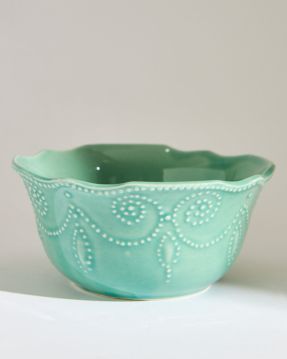 Essentials Lace Serving Bowl, Green