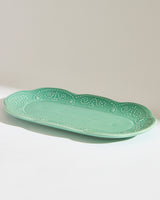 Essentials Lace Platter, Green