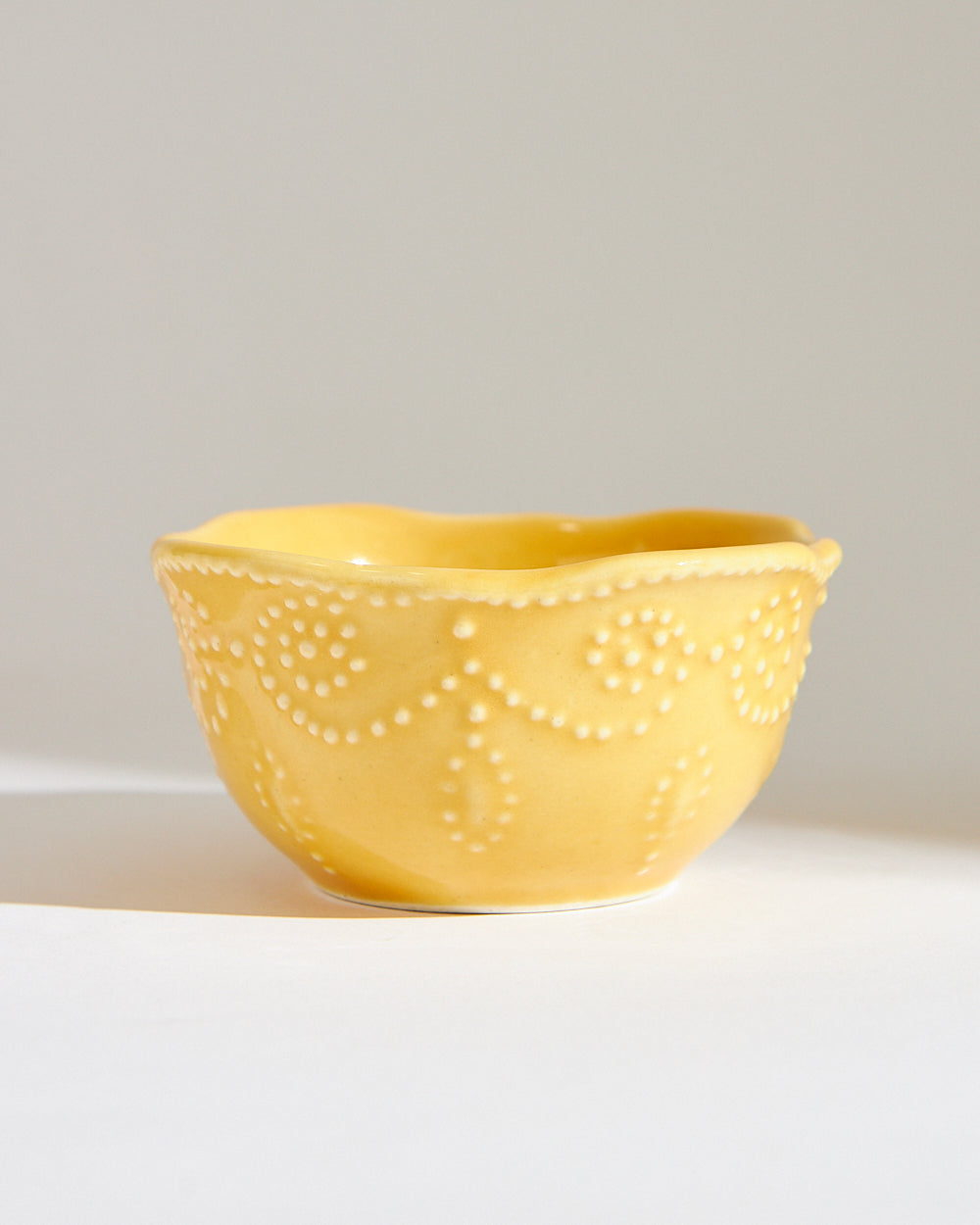 Essentials Lace Lentil Bowl, Yellow