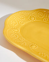 Essentials Lace Platter, Yellow