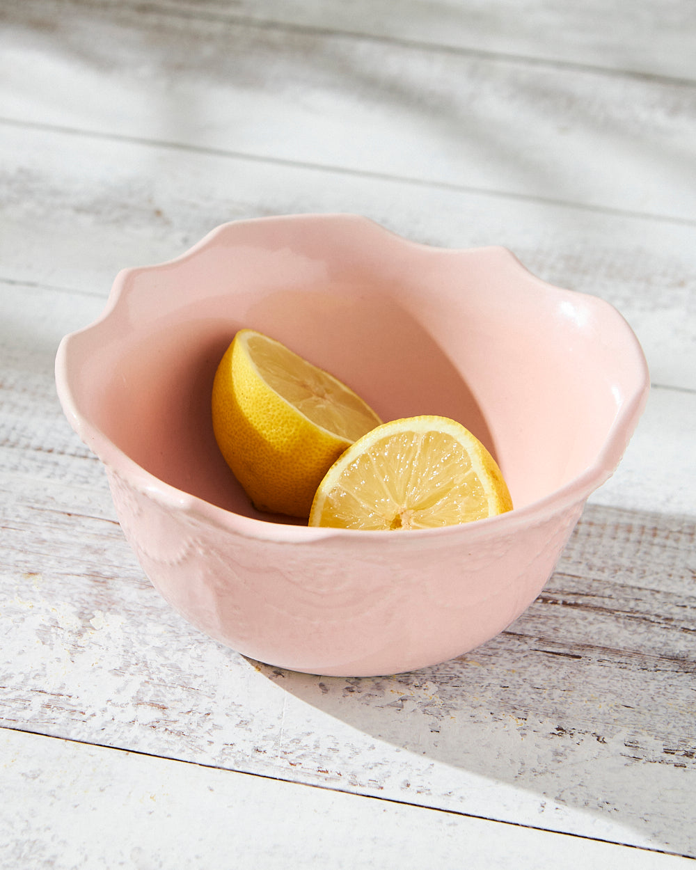 Essentials Lace Serving Bowl,Pink