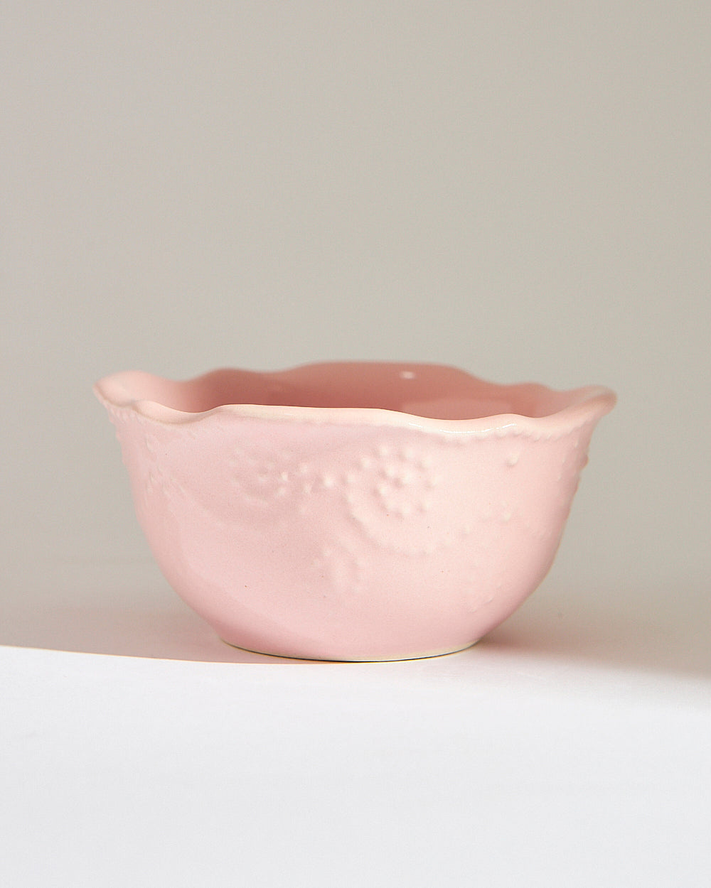 Essentials Lace Lentil Bowl, Pink