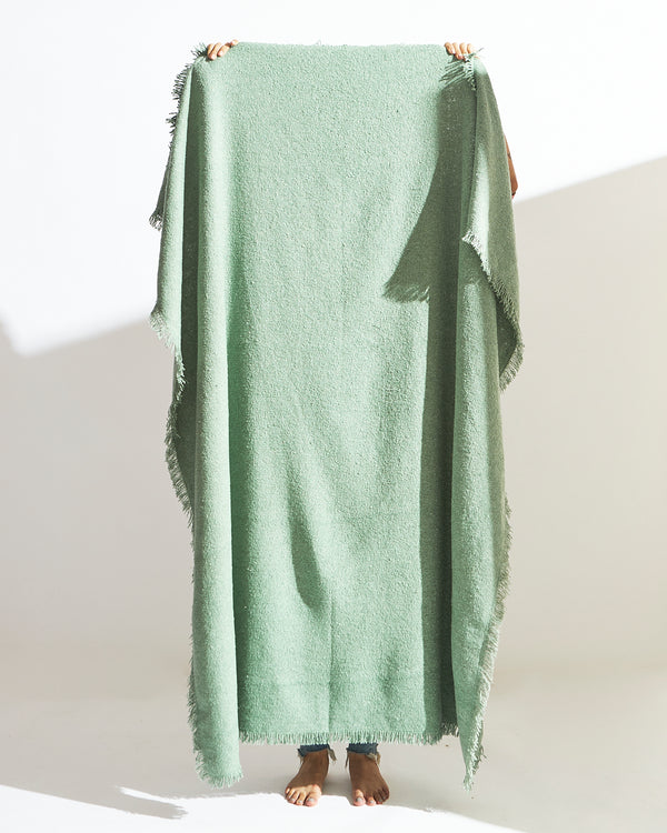 Essentials Barn Throw, Green