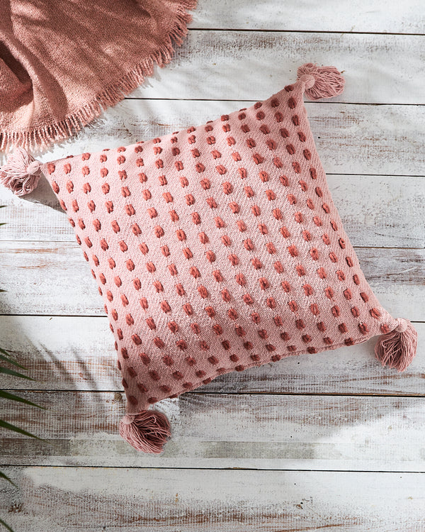 Essentials Kantha Cushion Cover, Pink