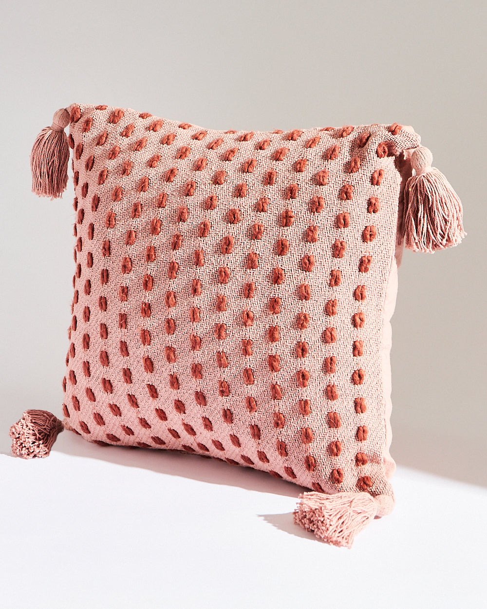Essentials Kantha Cushion Cover, Pink