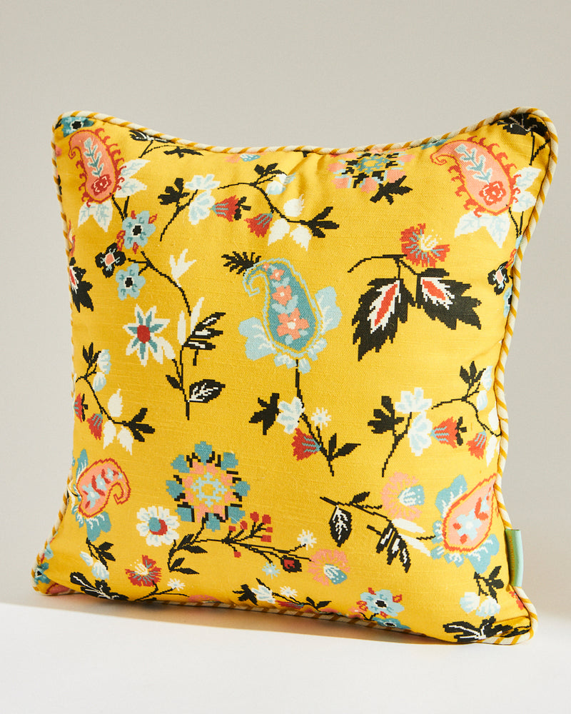 Pixel Paisley Patchwork 16" Cushion Cover - Set of 3