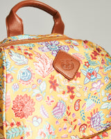 Batik Bloom Backpack, Mustard