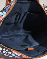 Batik Bloom Laptop Bag, Navy