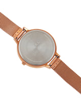Teal by Chumbak Live Slow Watch,Stainless Steel Mesh Strap