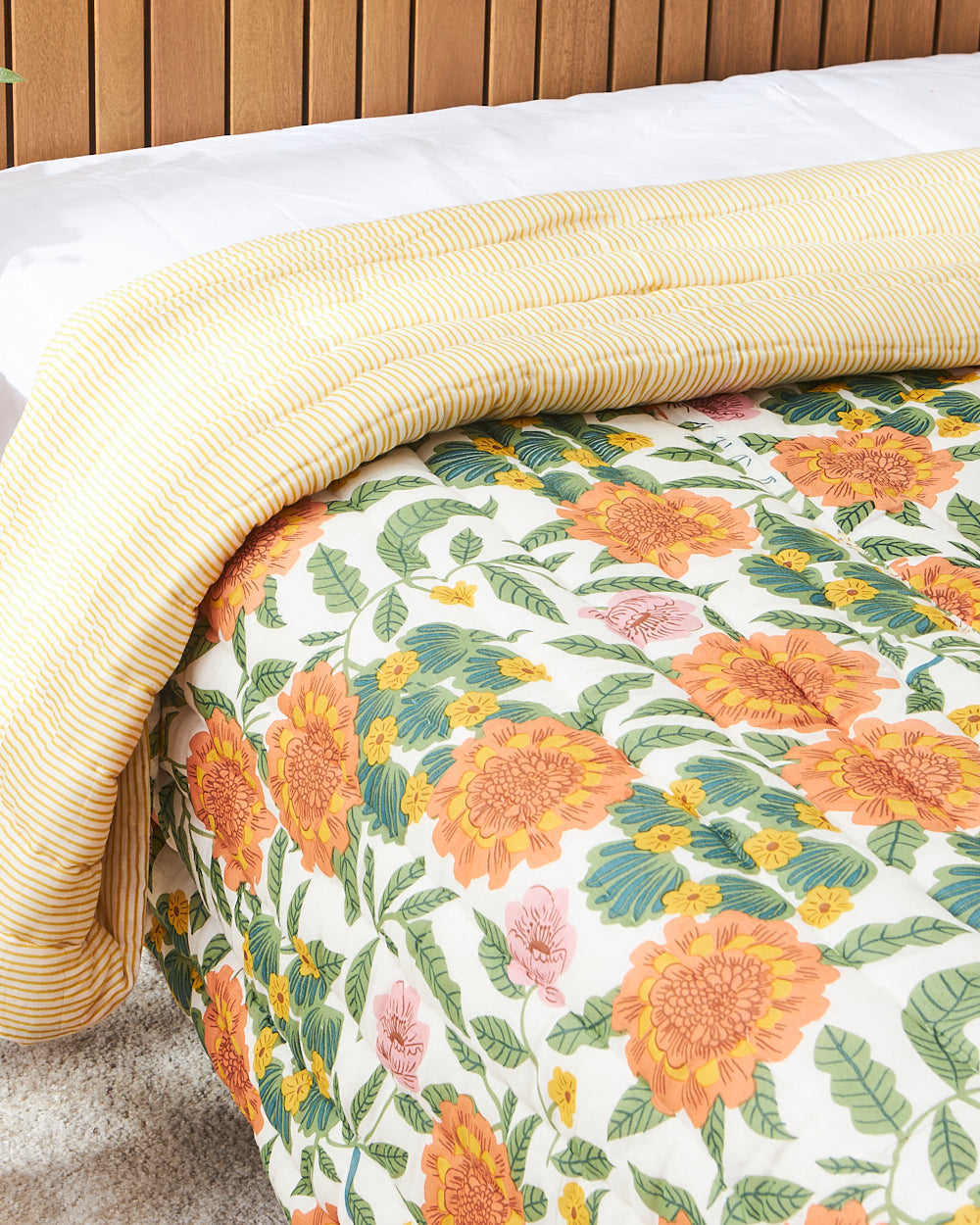 Cotton Quilt | Marigold, Double