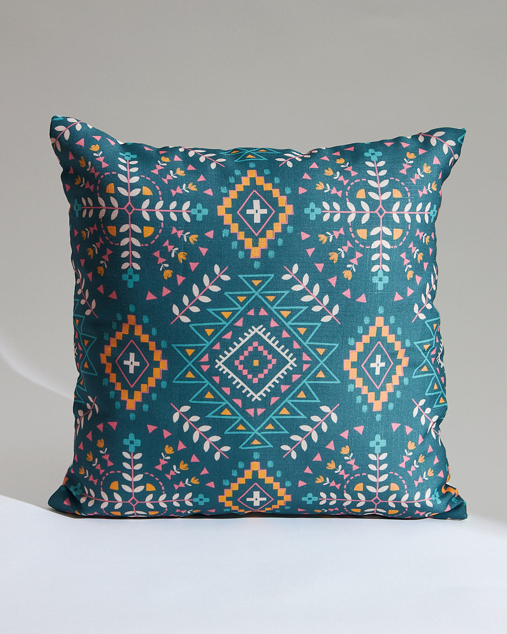 Teal by Chumbak | Mexico Aztec 16" Cushion Covers, Set of 5