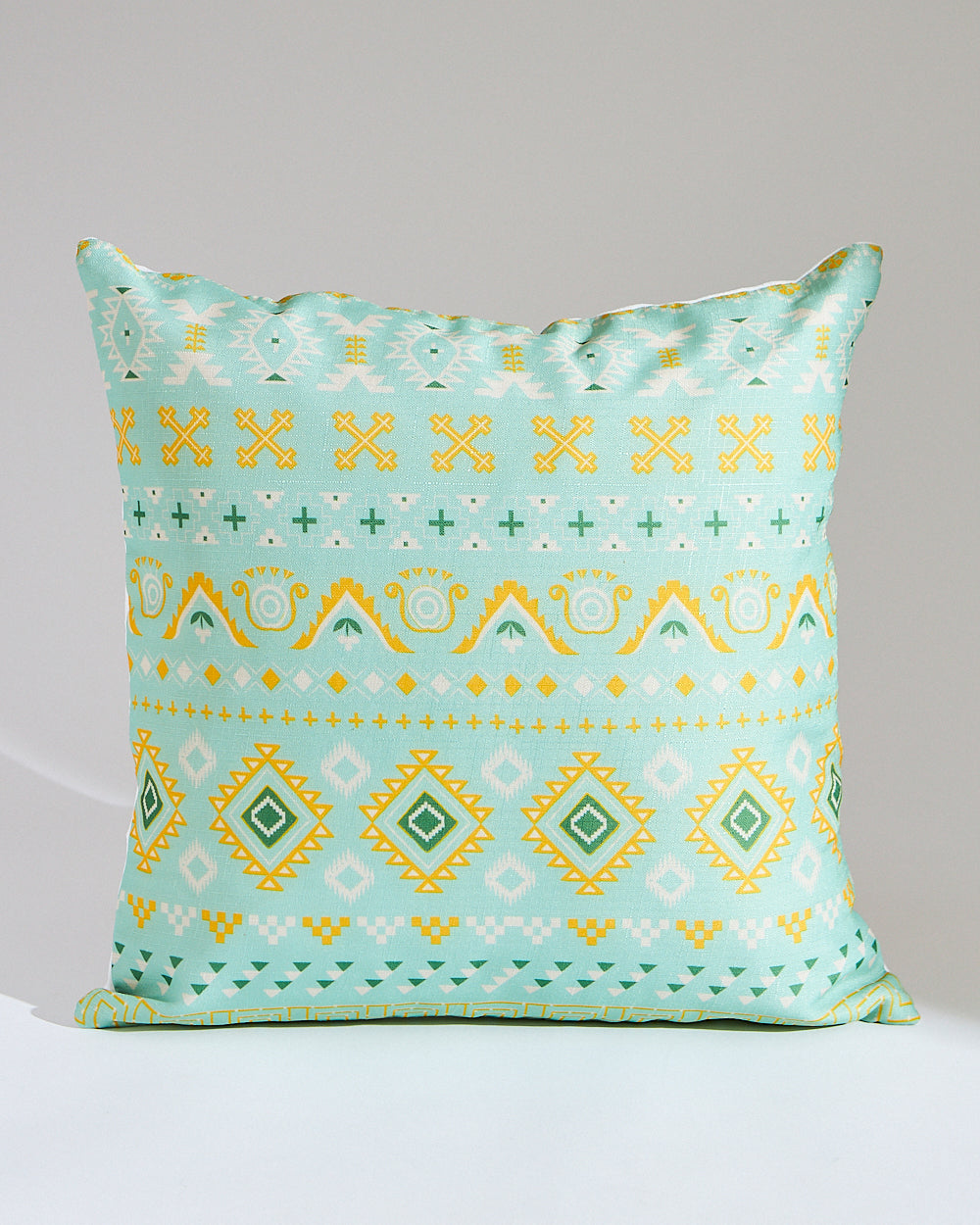 Teal by Chumbak | Ikat Florence 16" Cushion Cover, Set of 5