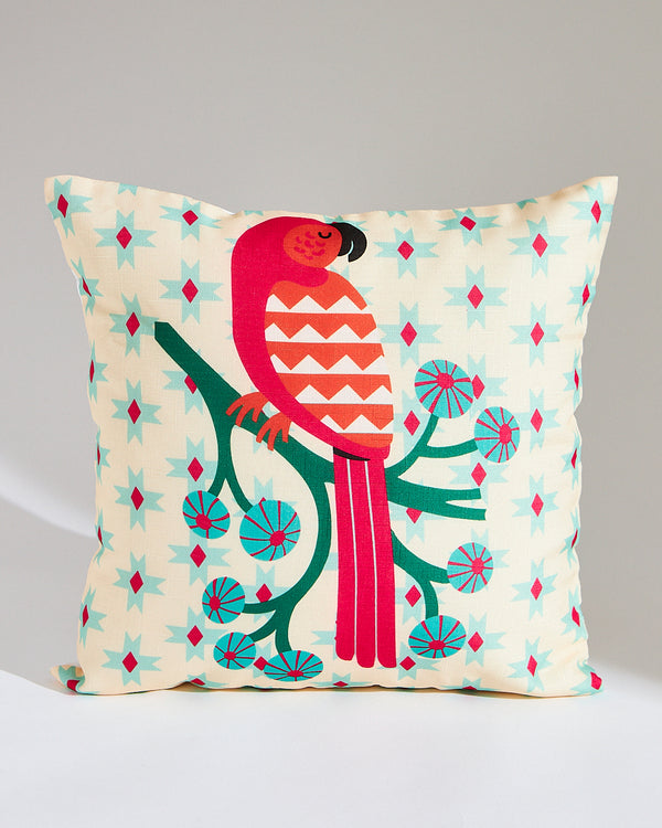 Teal by Chumbak | Parrot Paradise 16" Cushion Cover, Set of 5