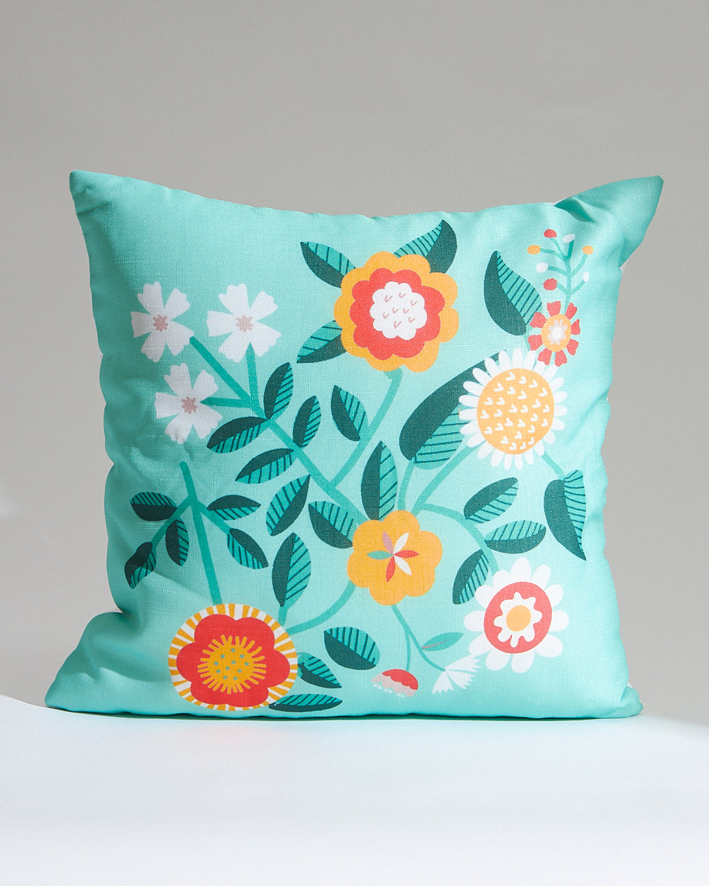 Teal by Chumbak 16" Cushion Covers , Set of 5 Multi color| Zip closure