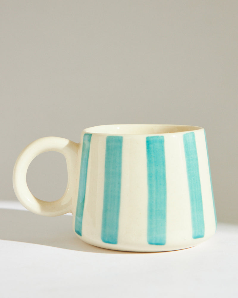 Essentials Love Stripes Mug -Green