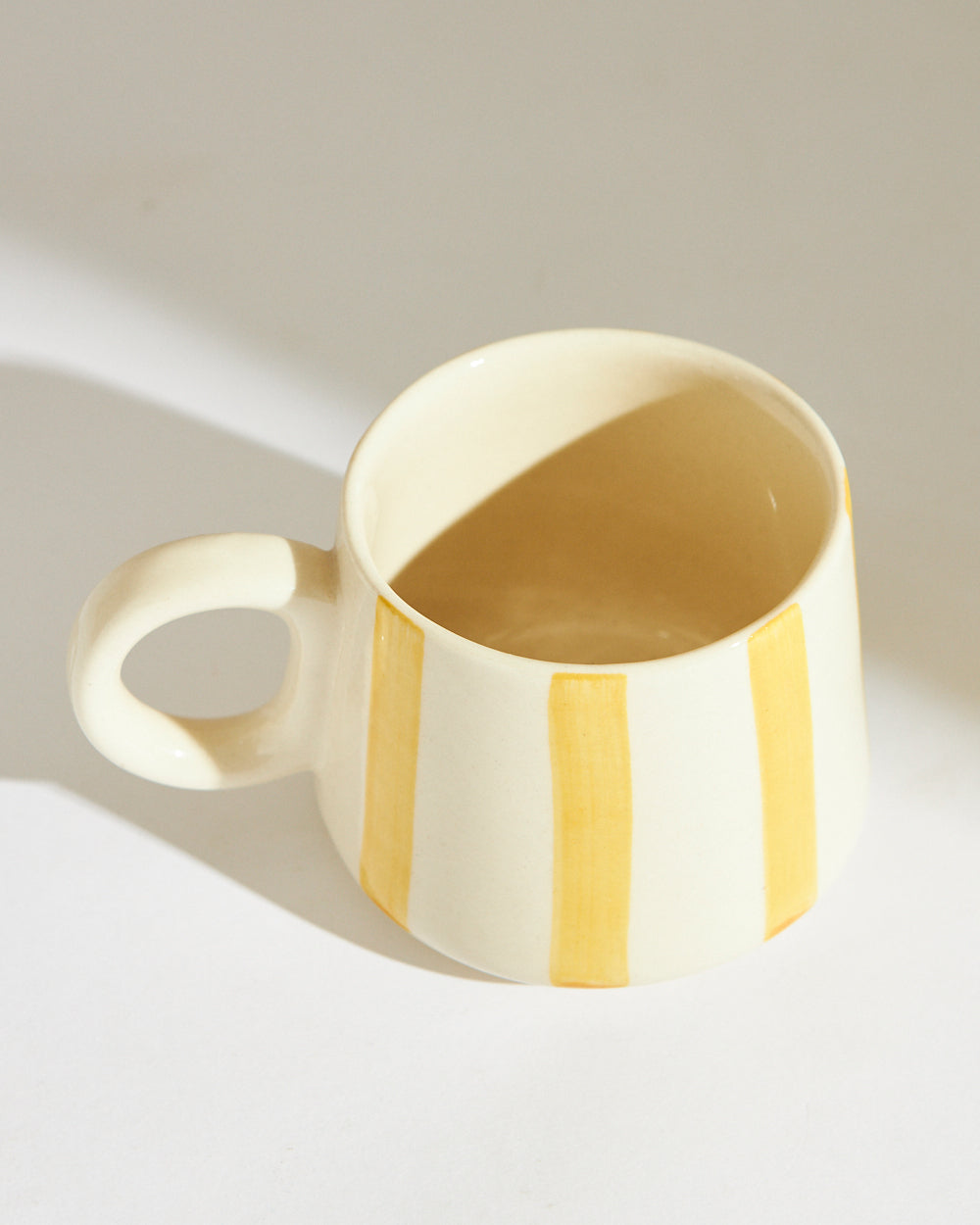 Essentials Love Stripes Mug- Yellow