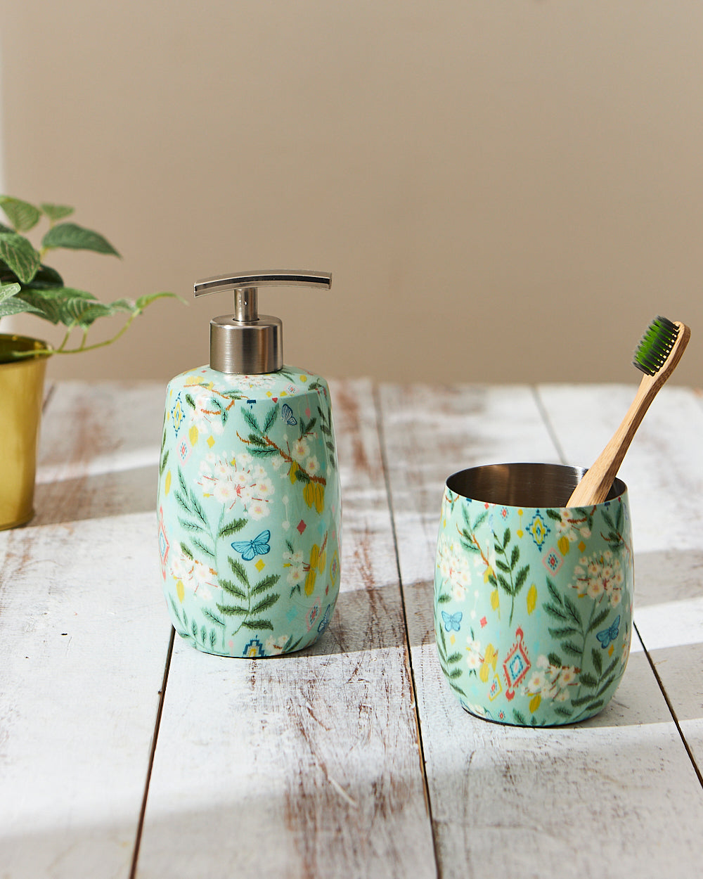 Soap Dispenser & Tumbler Set | Farmhouse