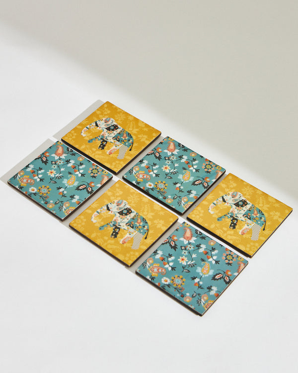 Pixel Paisley Coasters (Set of 6)