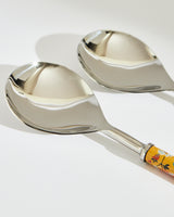 Pixel Paisley Serving Spoons Yellow(Set of 2)